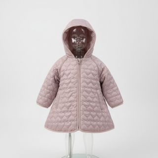 Stepped fabric FOIL Hearts dark powder