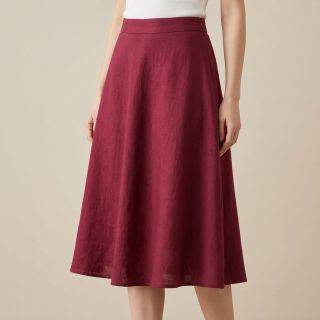 Linen enzyme washed BARCELONA bordeaux