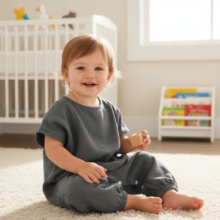 Linen enzyme washed STONEWASHED PREMIUM dark grey