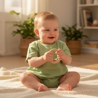 Linen enzyme washed 170 g light green