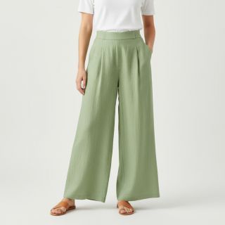 Linen enzyme washed 170 g light green