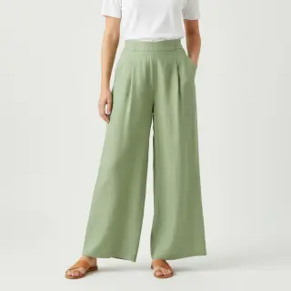 Linen enzyme washed 170 g light green