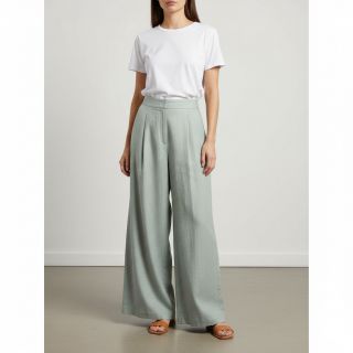 Linen enzyme washed 170 g sage grey