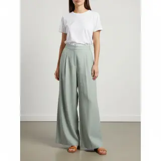 Linen enzyme washed 170 g sage grey