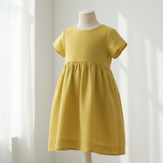 Linen enzyme washed 170 g yellow