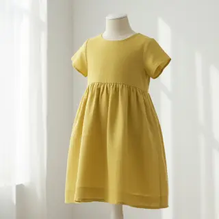 Linen enzyme washed 170 g yellow