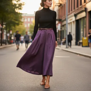 Linen enzyme washed grape