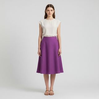 Linen enzyme washed orchid purple