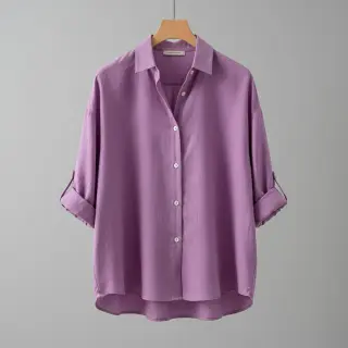Linen enzyme washed orchid pink
