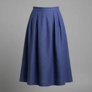 Linen enzyme washed sapphire blue