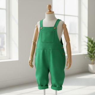 Linen enzyme washed 170 g grass green