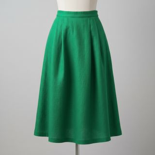 Linen enzyme washed 170 g grass green