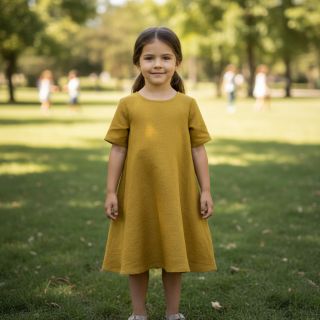 Linen enzyme washed 170 g gold