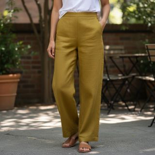 Linen enzyme washed 170 g gold