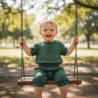 Linen enzyme washed 170 g forest green