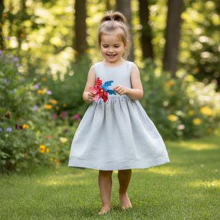 Linen enzyme washed 170 g light blue