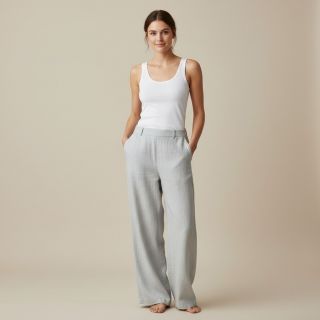 Linen enzyme washed 170 g light blue