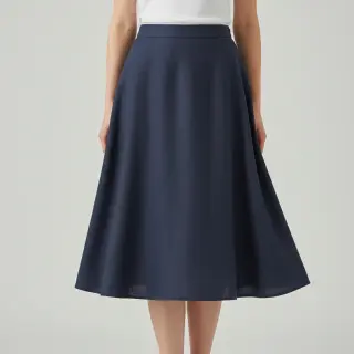 Linen enzyme washed 170 g navy
