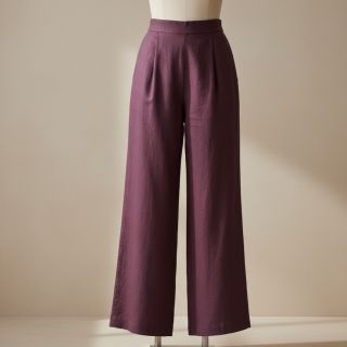 Linen enzyme washed 170 g mulberry