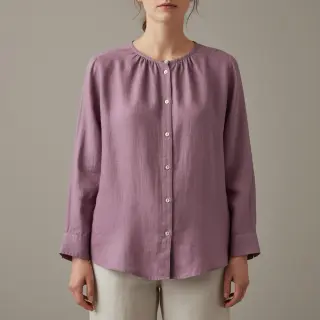 Linen enzyme washed 170 g rouge