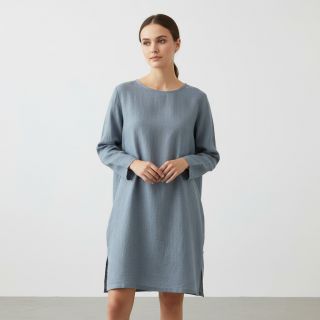 Linen enzyme washed 170 g ocean green