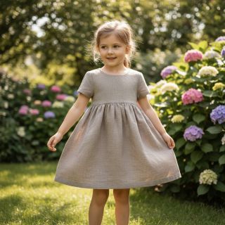 Linen enzyme washed sand