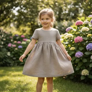 Linen enzyme washed sand