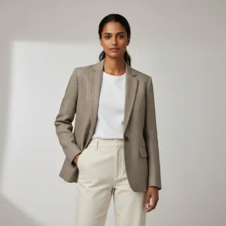 Linen enzyme washed sand