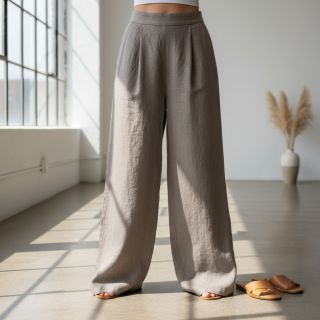 Linen enzyme washed sand