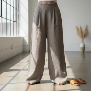Linen enzyme washed sand
