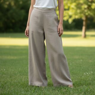 Linen enzyme washed 170 g capucchino