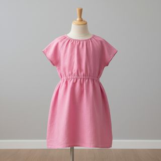 Linen enzyme washed 170 g light pink