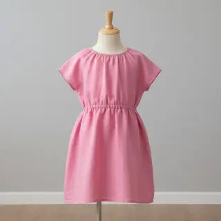 Linen enzyme washed 170 g light pink