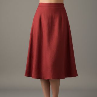 Linen enzyme washed 170 g wine red