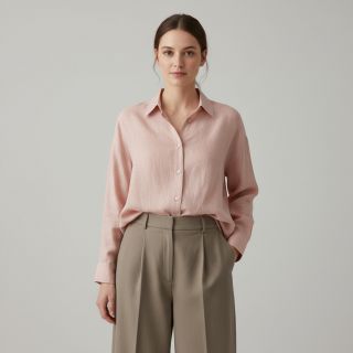 Linen enzyme washed 170 g light rose