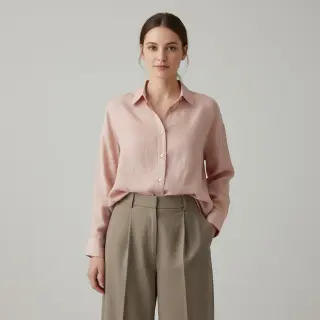 Linen enzyme washed 170 g light rose
