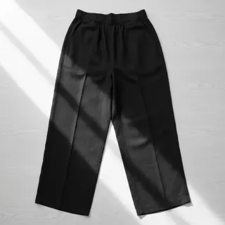 Linen enzyme washed 170 g black