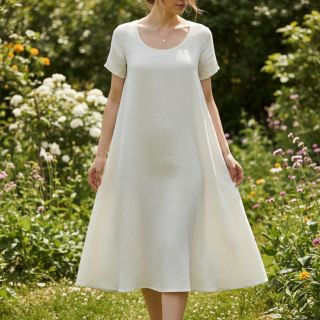 Linen enzyme washed 170 g ecru