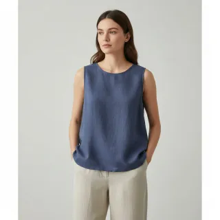 Linen enzyme washed jeans