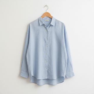 Linen enzyme washed baby blue