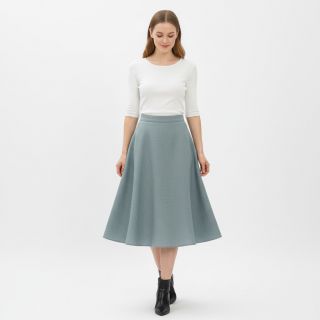 Linen enzyme washed ocean green