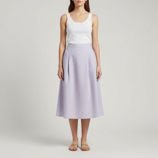 Linen enzyme washed light violet