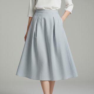 Linen enzyme washed pale grey