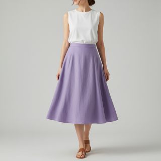 Linen enzyme washed purple