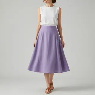 Linen enzyme washed purple