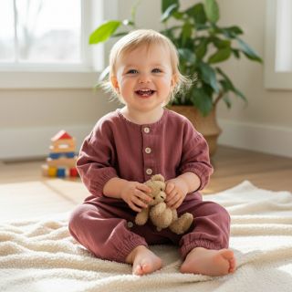 Linen enzyme washed dark blush