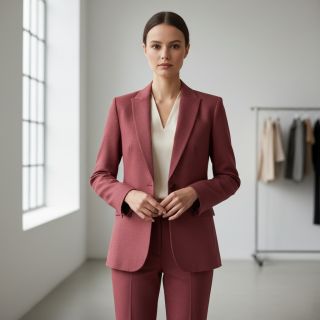 Linen enzyme washed dark blush