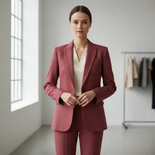 Linen enzyme washed dark blush