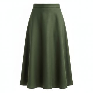 Linen enzyme washed forest green