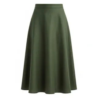 Linen enzyme washed forest green
